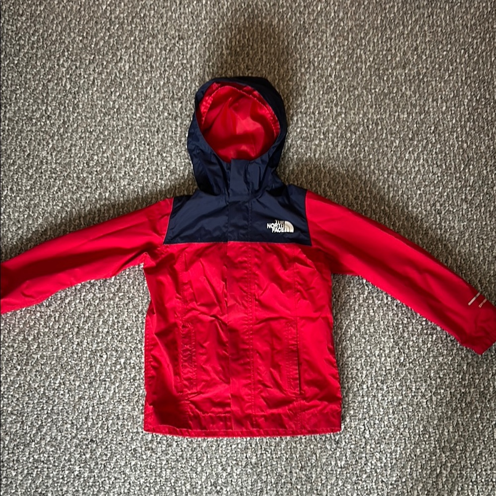 The North Face Red and Black Hooded Jacket